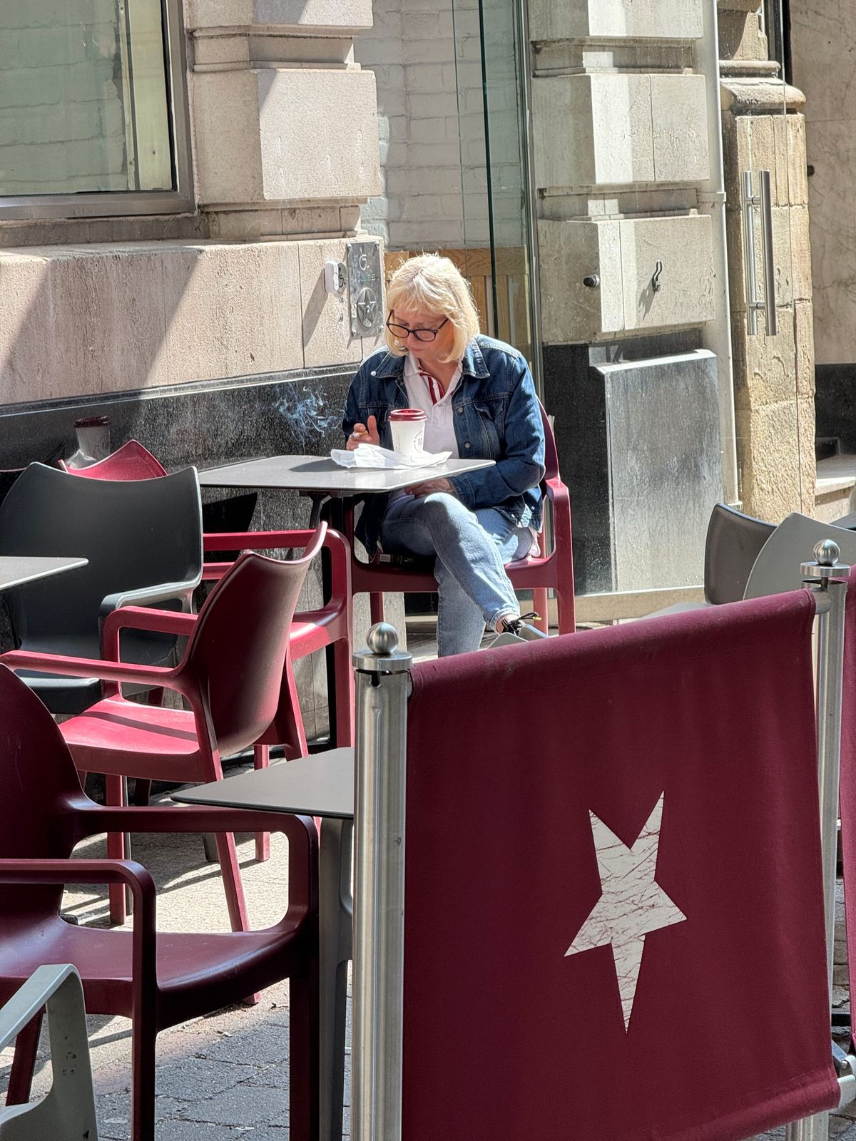 Cafe off Cross Street, Manchester