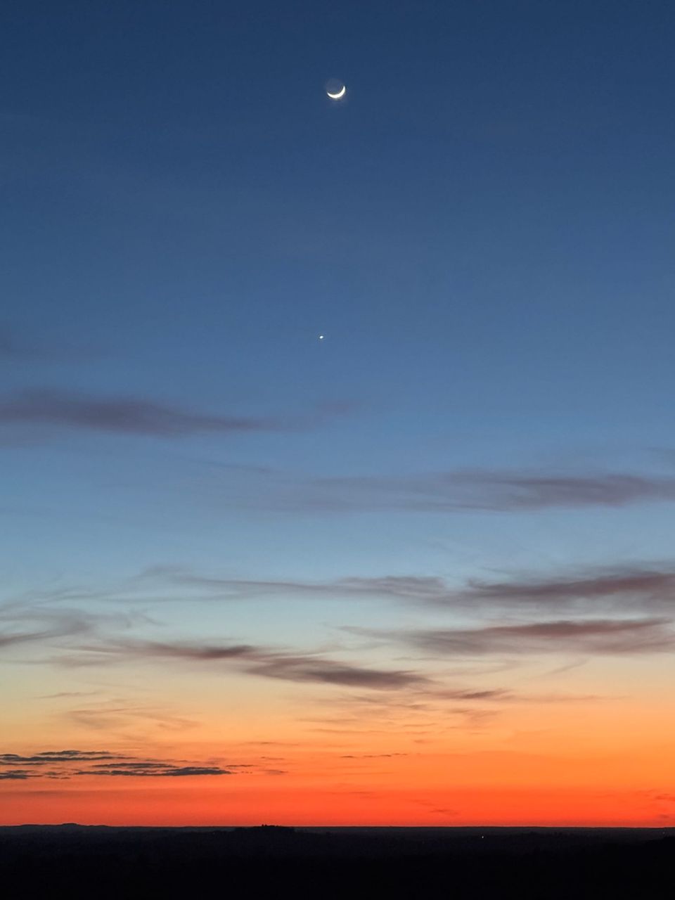The Moon and Venus