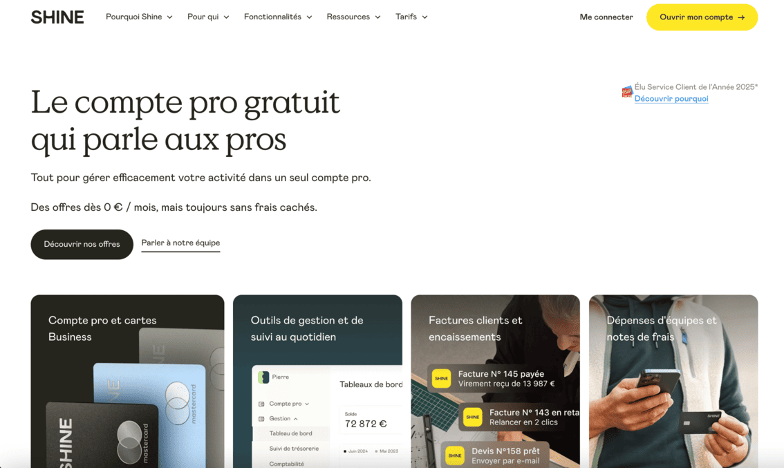 homepage shine