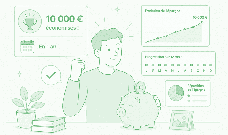 Comment économiser 10000 euros en 1 an ?