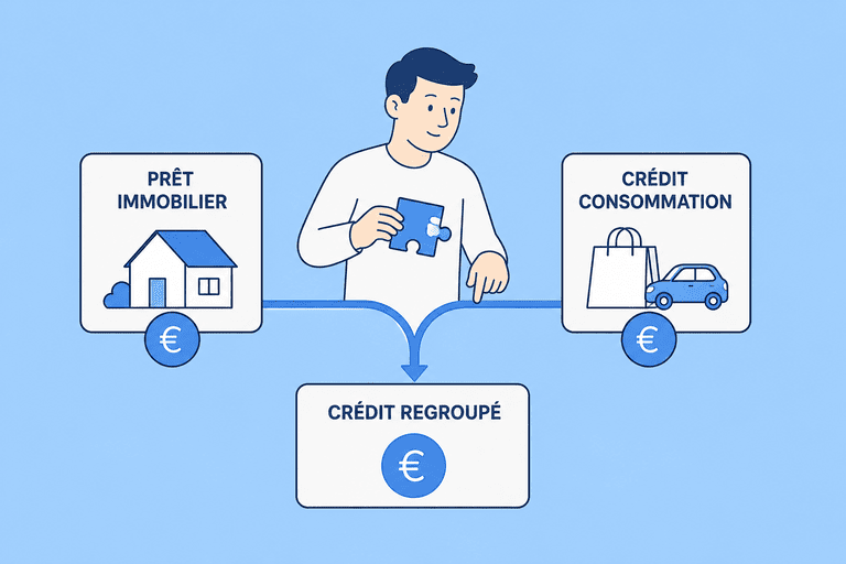 Comment souscrire un prêt immobilier avec rachat de crédit consommation ?
