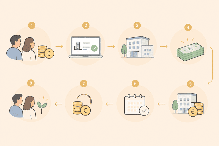 Crowdlending PME : comment se déroule un prêt, du financement au remboursement ?