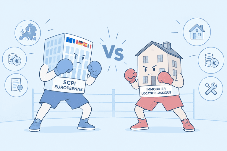 SCPI européenne vs immobilier locatif classique : qu’est-ce qu'il vous reste après impôts ?