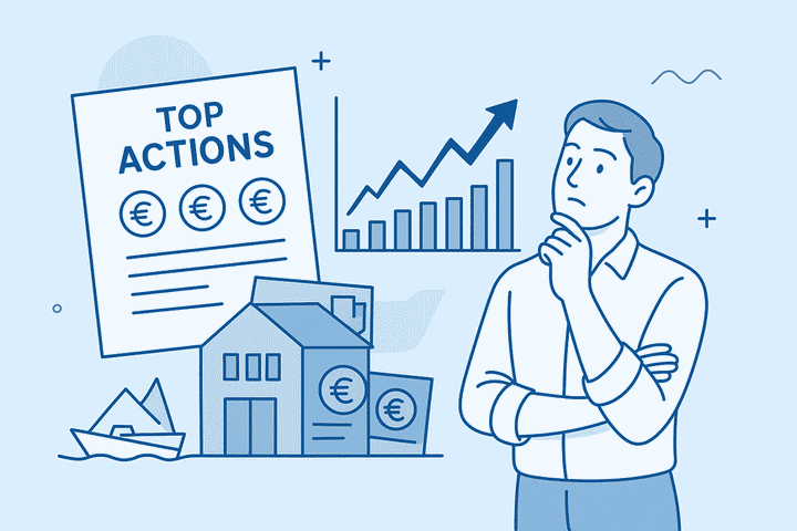 action pas chères à fort potentiel en 2025