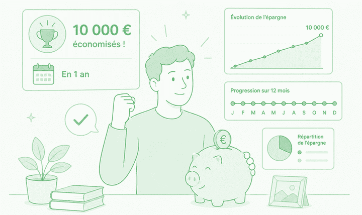 comment économiser 10000 euros en 1 an
