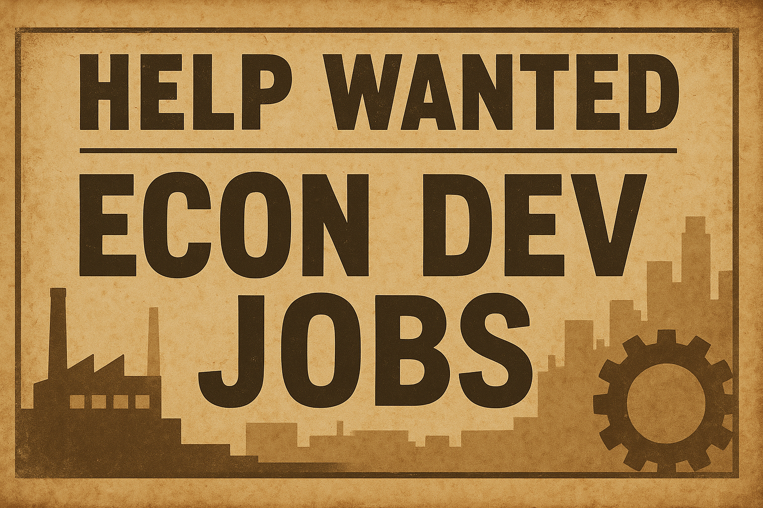 31 New Econ Dev Jobs This Week