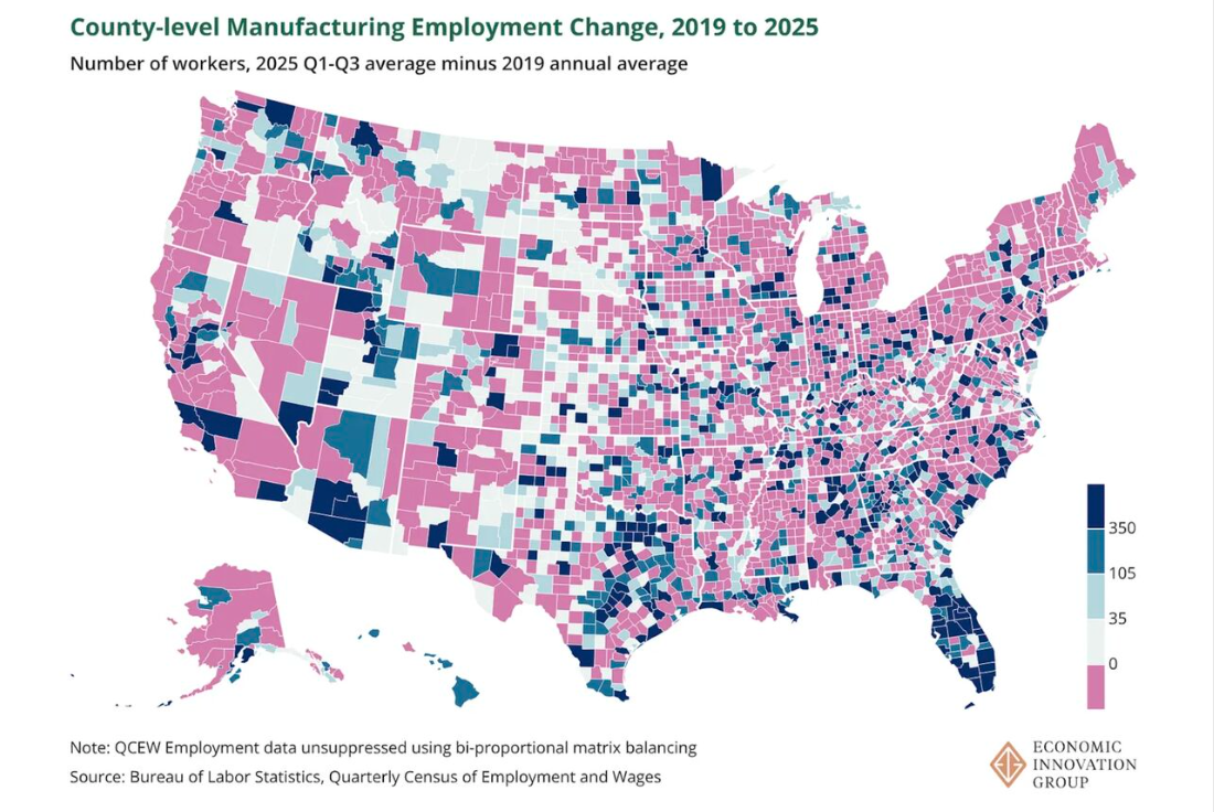 Brad Hargreaves on where manufacturing growth is actually happening