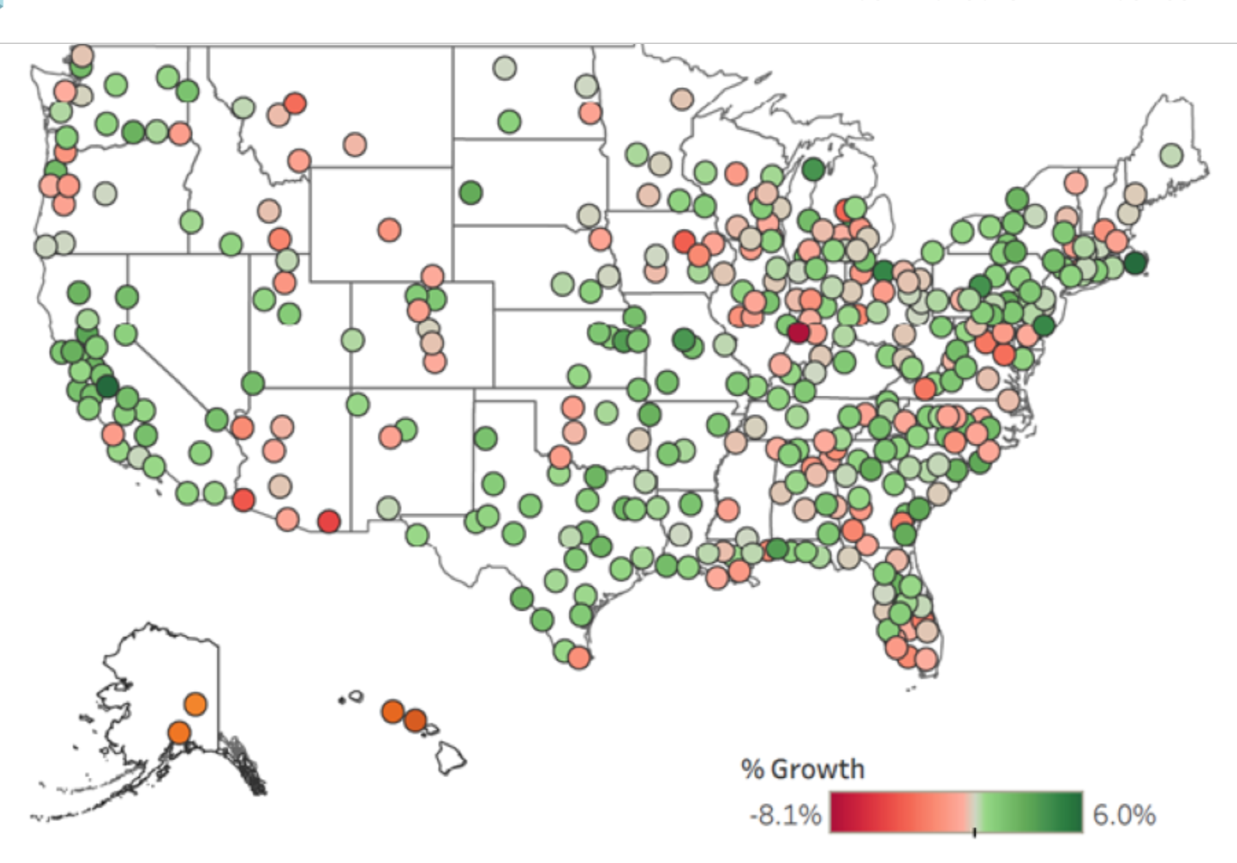 Headlight metro job growth