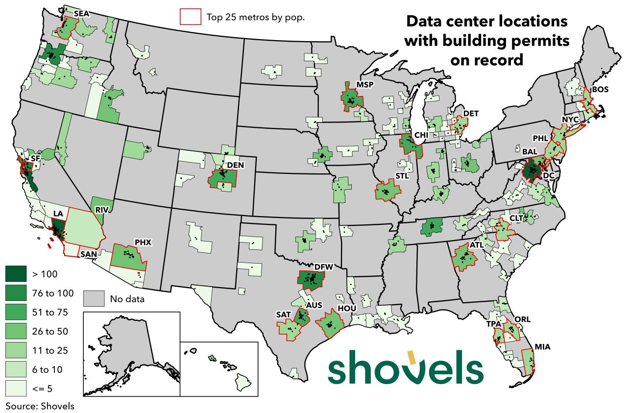 A different way to read the data center map