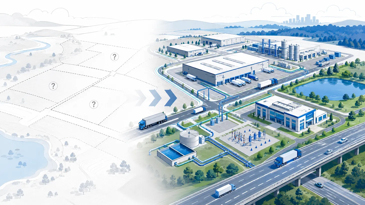 What a Pre-Positioned Industrial Park Actually Does for Economic Development