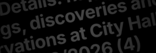 In the Details: happenings, findings, discoveries and observations at City Hall, Week Ending 3/29/2026 (4)