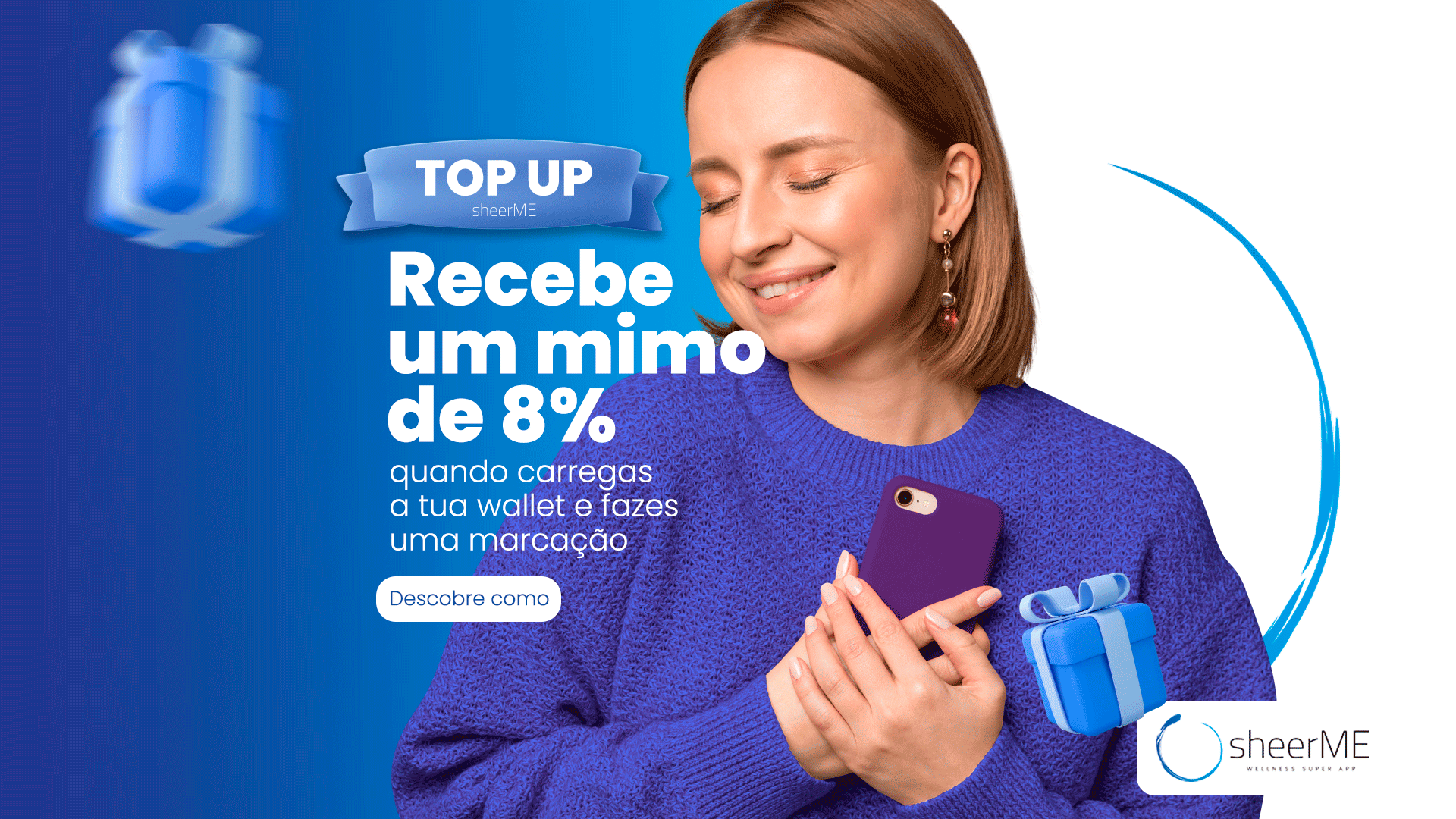 Carrega & Ganha , Marca & Ganha 💙                                            Até 8% na tua wallet sheerME!
