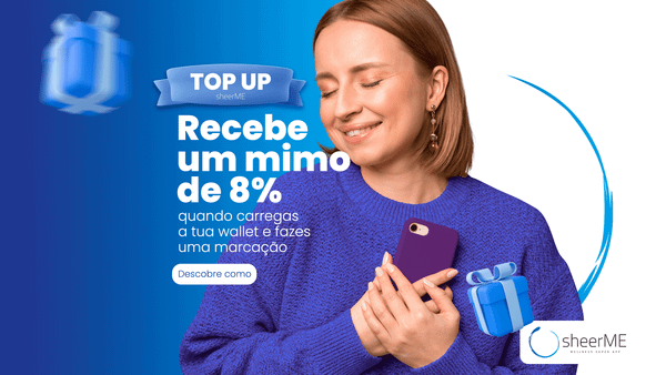 Carrega & Ganha , Marca & Ganha 💙                                            Até 8% na tua wallet sheerME!