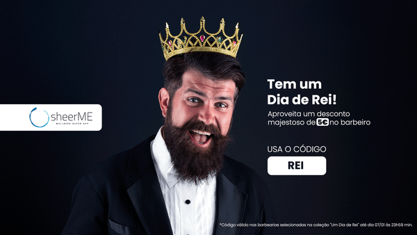 👑Tem um Dia de Rei! Aproveita um desconto de 5€ no barbeiro