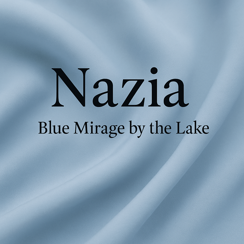 Draped in Serenity:Blue Mirage by the Lake