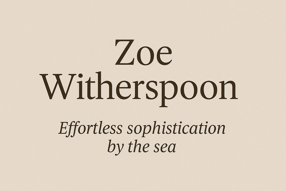 Sun, Sea & Dior: Zoe Witherspoon’s Mediterranean Muse Moment