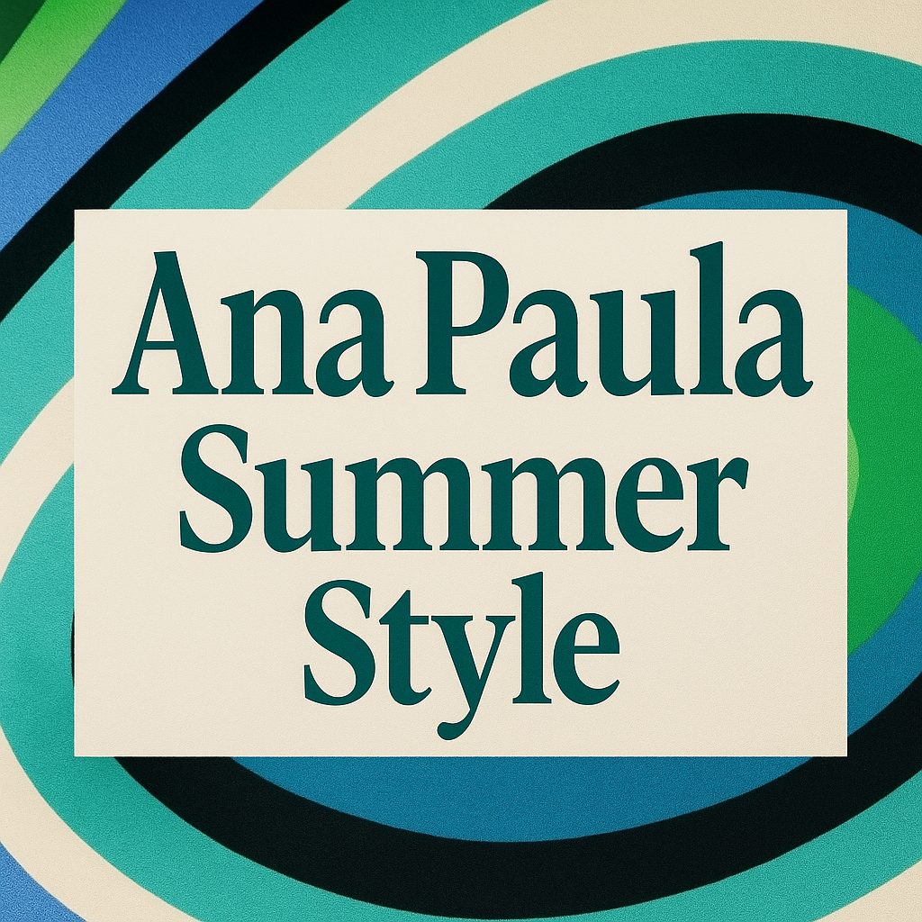 Geometry of Glamour:Sunset Silhouettes & Swirling Prints