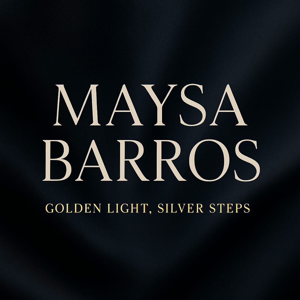 Golden Light, Silver Steps: Maysa Barros in Midnight Black