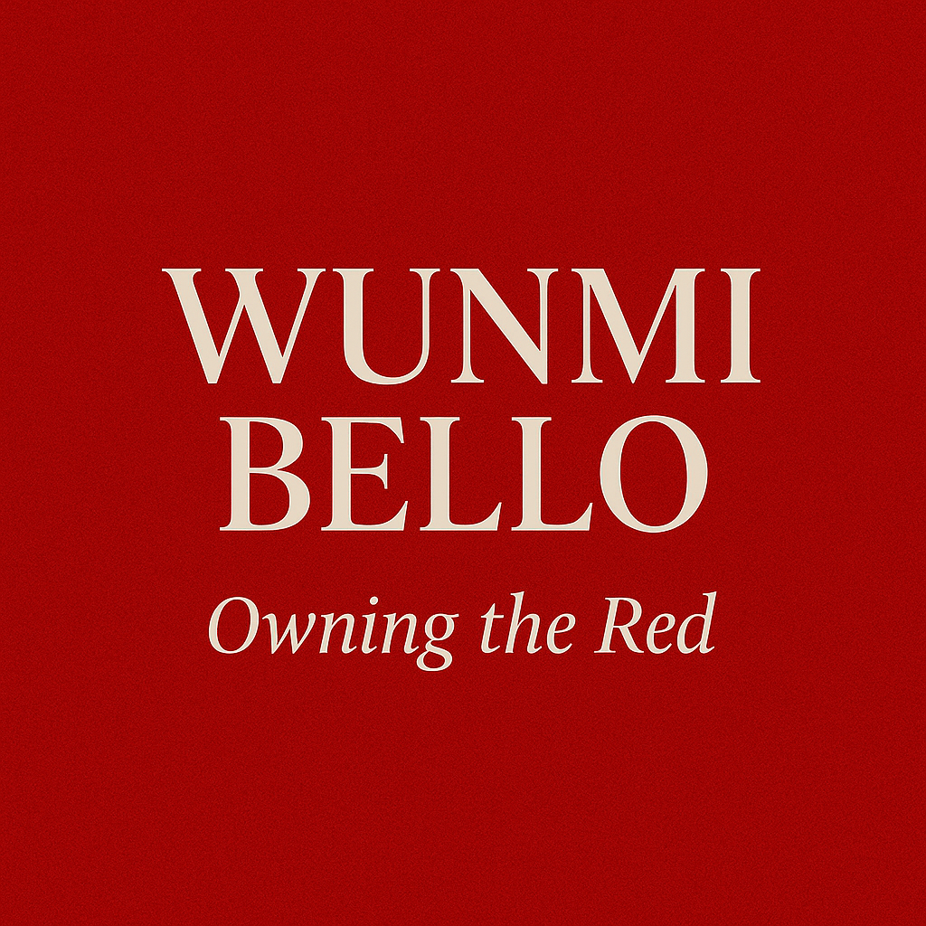 Scarlet Strength: Power in Draped Precision