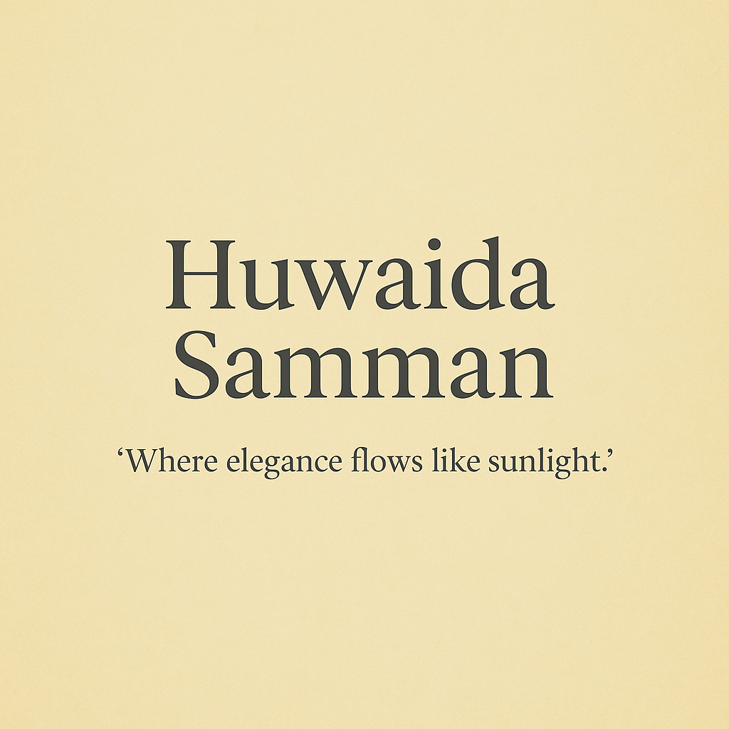 A Vision in Pale Yellow: Huwaida Samman’s Flowing Elegance