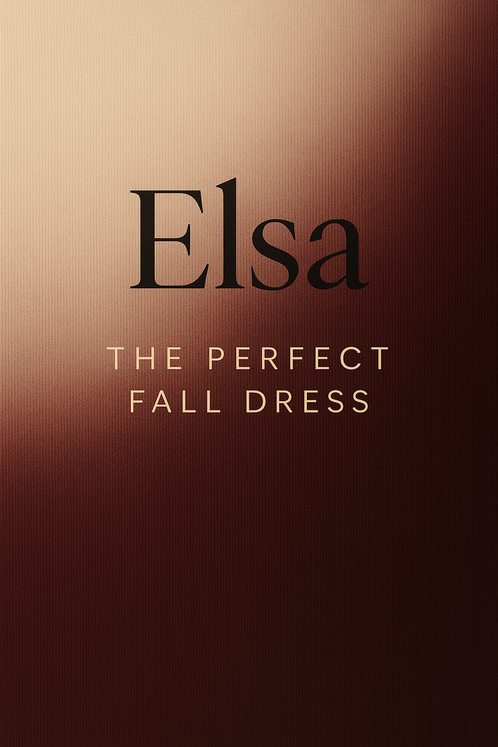 Autumn Defined: Elsa’s Perfect Fall Dress