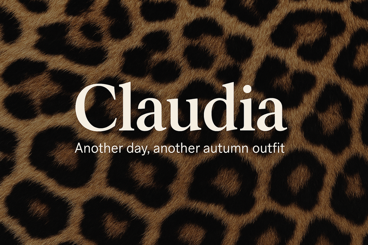 Wild Composure: Claudia’s Fierce Take on Autumn Chic