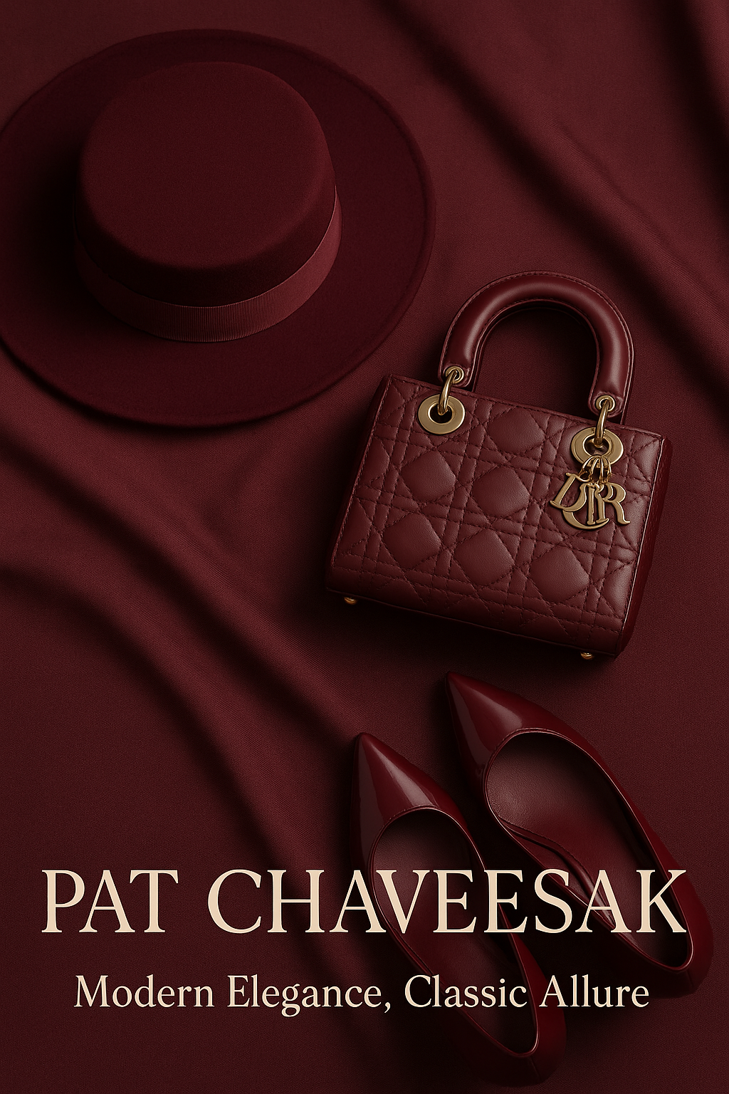 Crimson Poise: A Study in Refined Simplicity