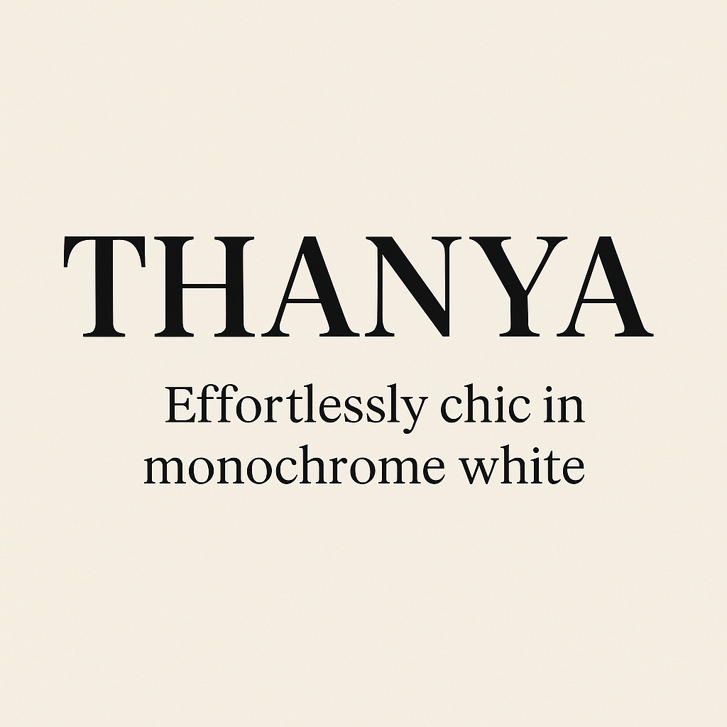 Monochrome Power: Thanya’s Milan Statement in White