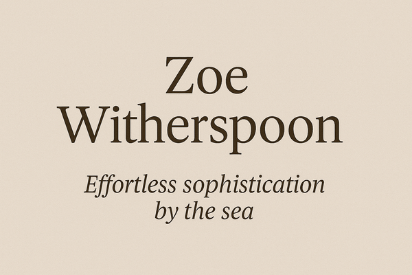 Sun, Sea & Dior: Zoe Witherspoon’s Mediterranean Muse Moment