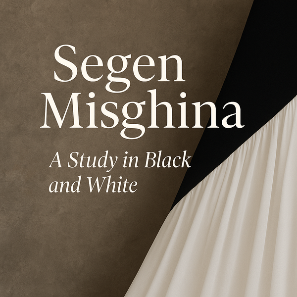 A Study in Black and White: Striking Evening Look