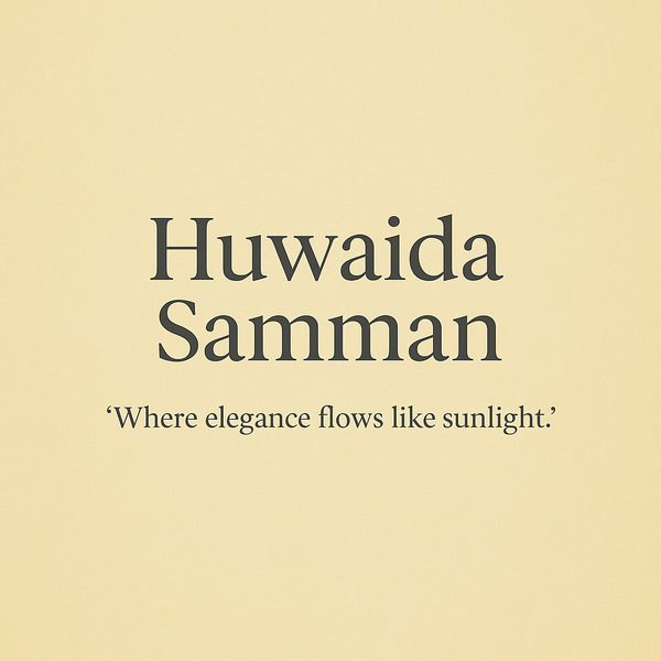 A Vision in Pale Yellow: Huwaida Samman’s Flowing Elegance