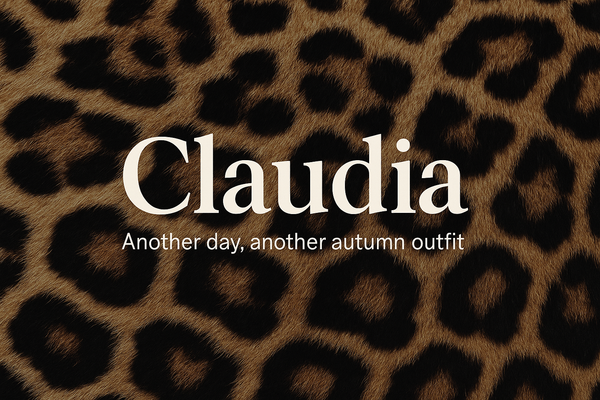 Wild Composure: Claudia’s Fierce Take on Autumn Chic
