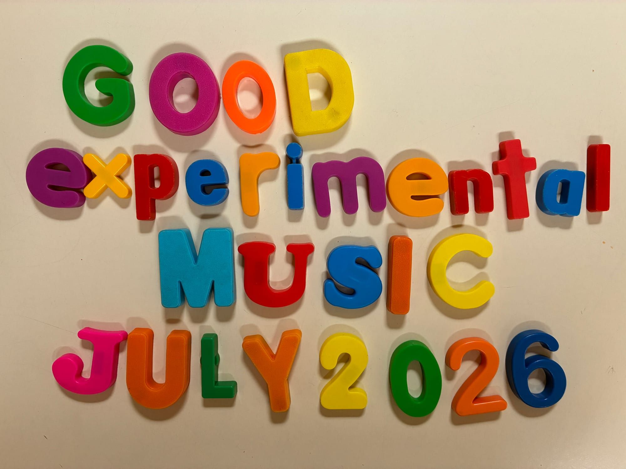 Good Experimental Music: July 2026