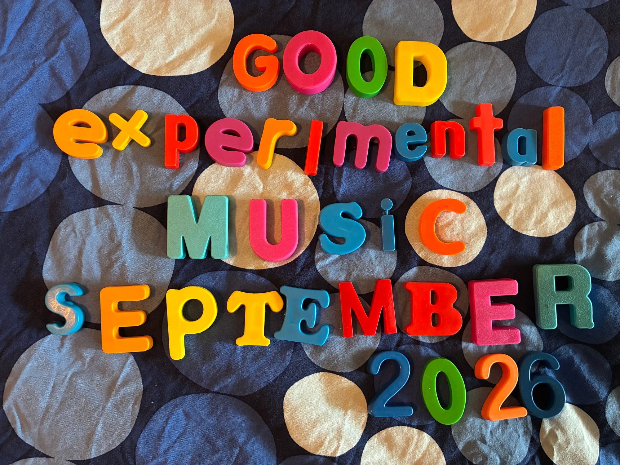 Good Experimental Music: September 2026