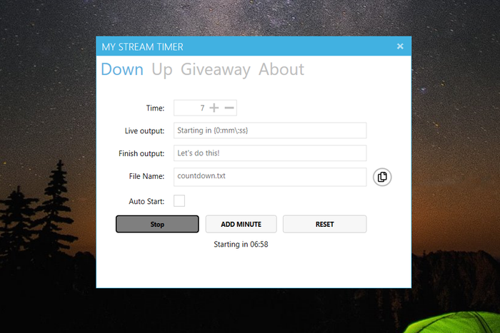 Introducing My Stream Timer: A Countdown Timer for OBS