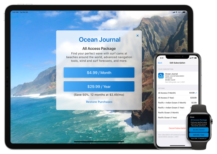 Implementing In-App Subscriptions in iOS & Android with no backend servers