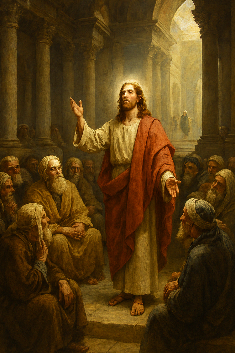 Jesus Teaching in the Temple