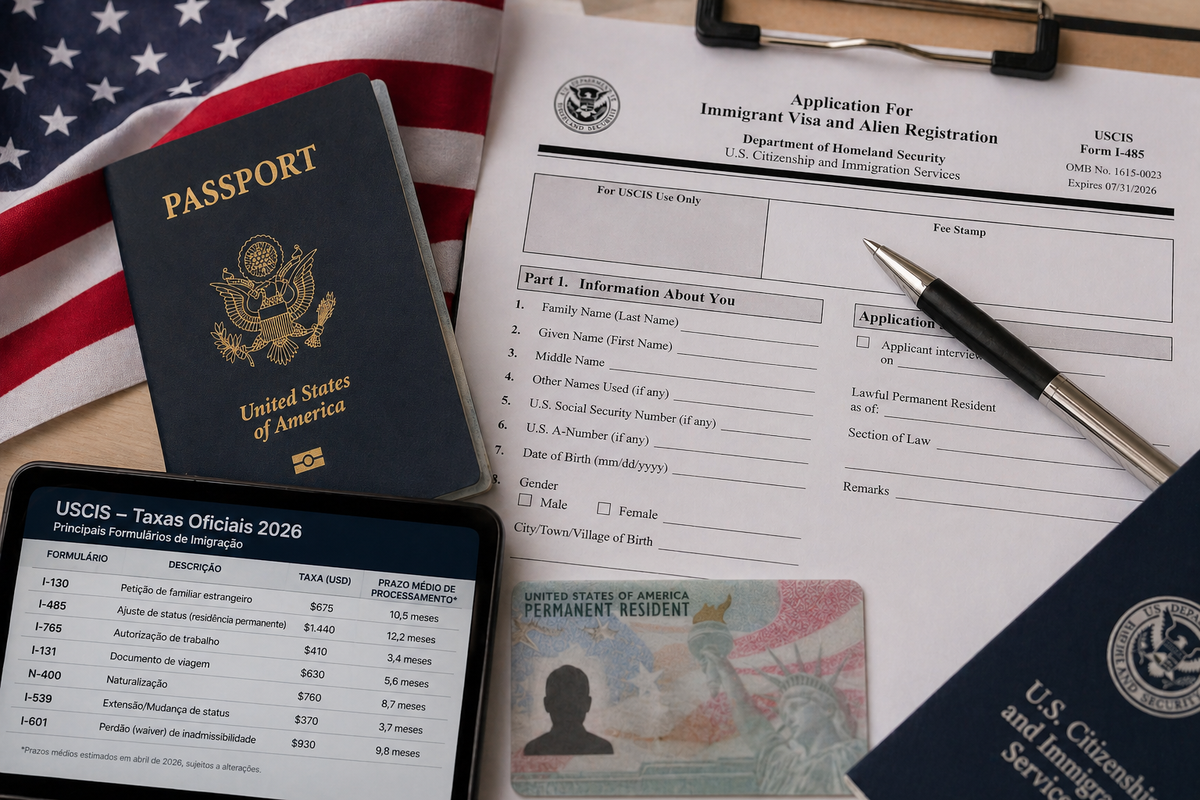 Documentação para os Estados Unidos em 2026: o que mudou nas taxas e prazos oficiais