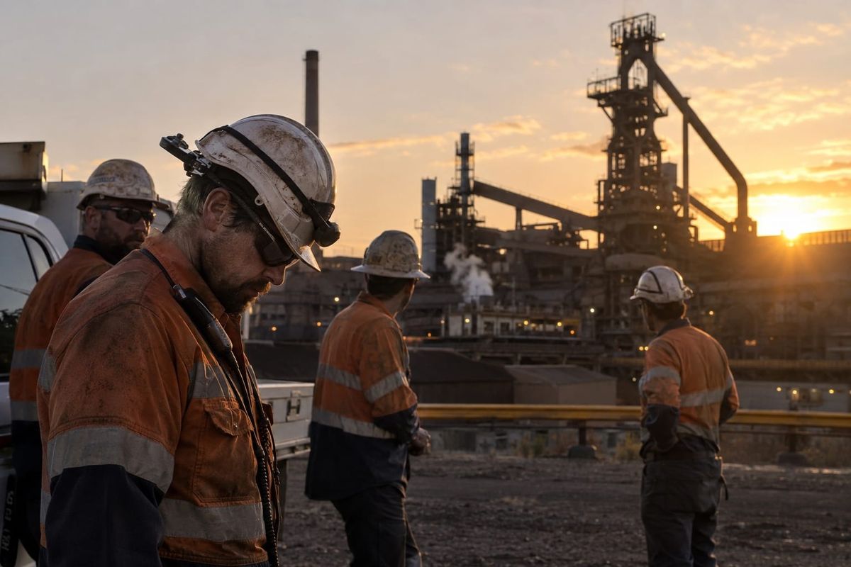Cena editorial em Austrália sobre whyalla vai perder até 500 empregos com o fim definitivo