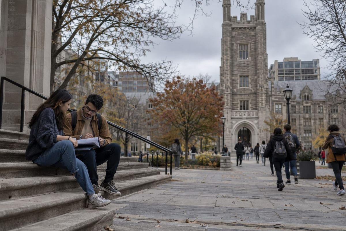 Cena editorial em Canadá sobre anuidade média do estudante internacional de graduação sobe 4%