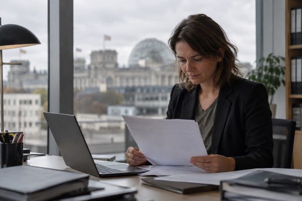 Cena editorial em Alemanha sobre destatis alerta para cartas falsas em nome da eurostat