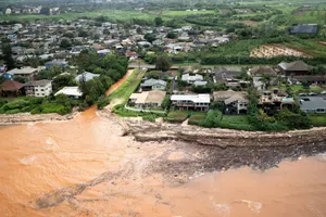 March 2026 flooding of homes in Waialua, Hawaii.