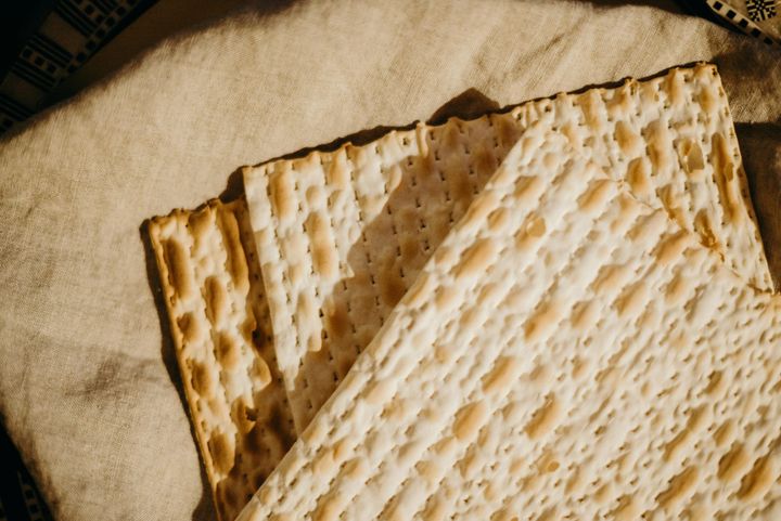 Three sheets of matzah