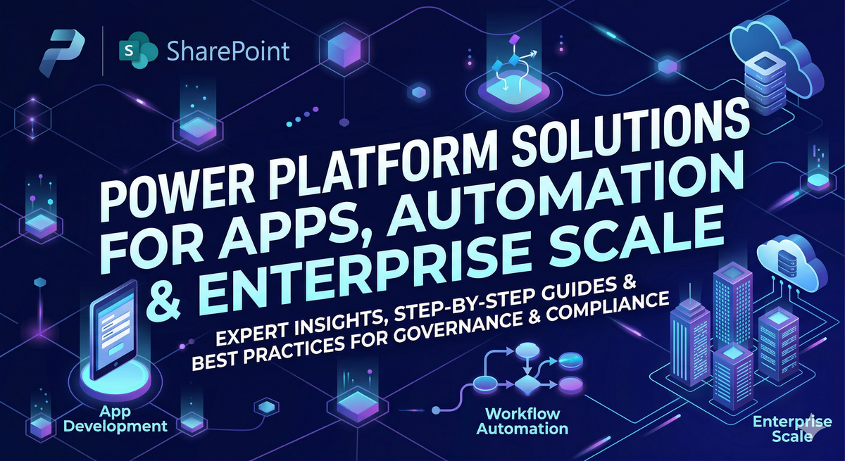 Power Platform Solutions for Apps, Automation & Enterprise Scale