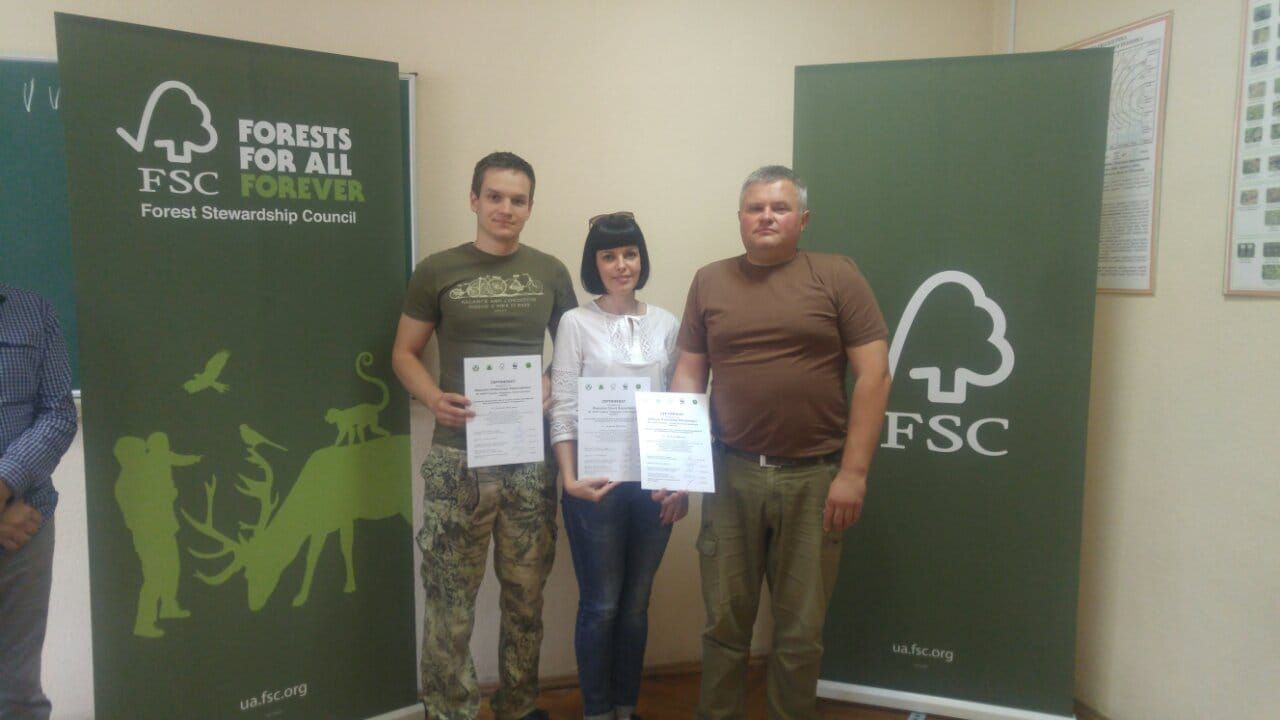 Навчання по лісовій сертифікації на базі "Укрцентркадриліс"