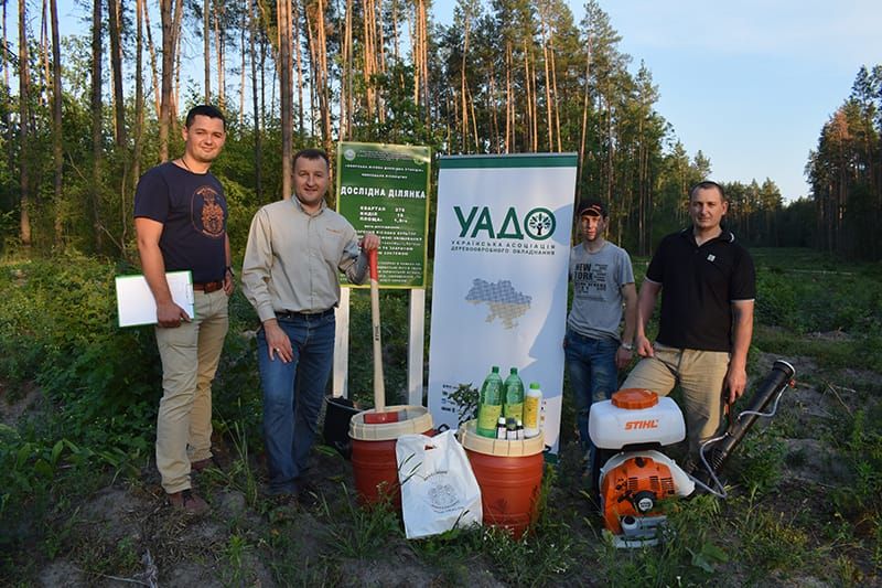 Новітні ЕКО-інноваційні технології для відновлення родючості ґрунту випробовуються у Боярській лісовій дослідній станції