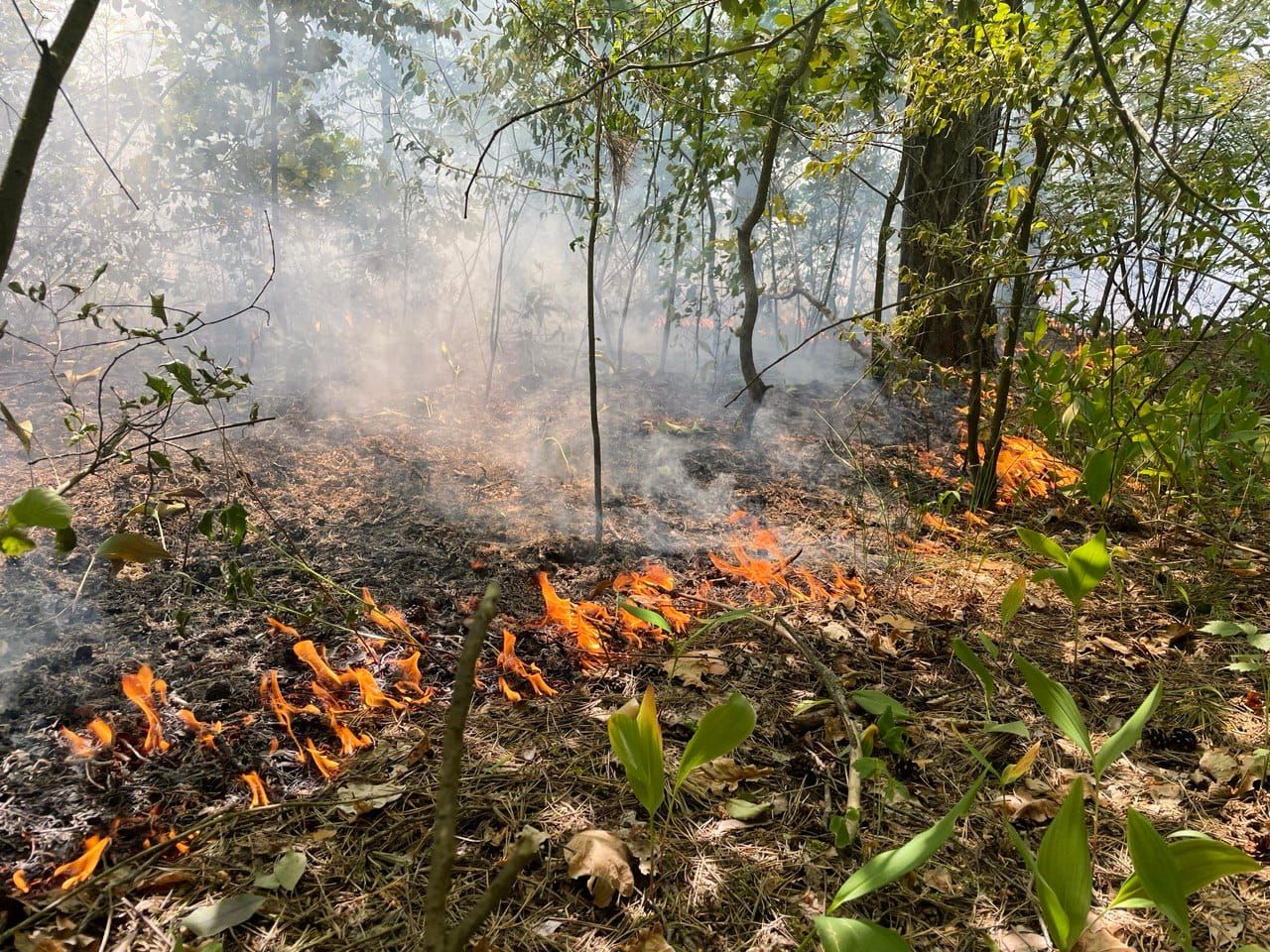 Пожежа після обстрілу!