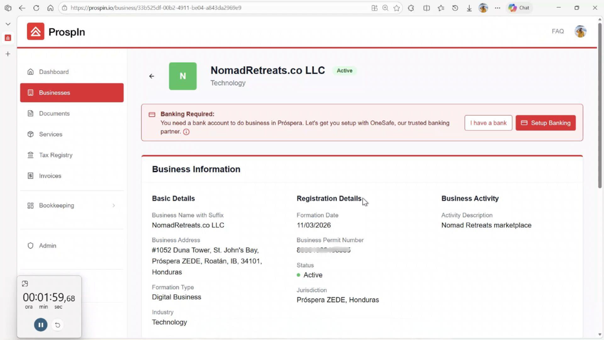 ProspIn Sets World Record for Fastest Business Incorporation at Italia Nomad Fest