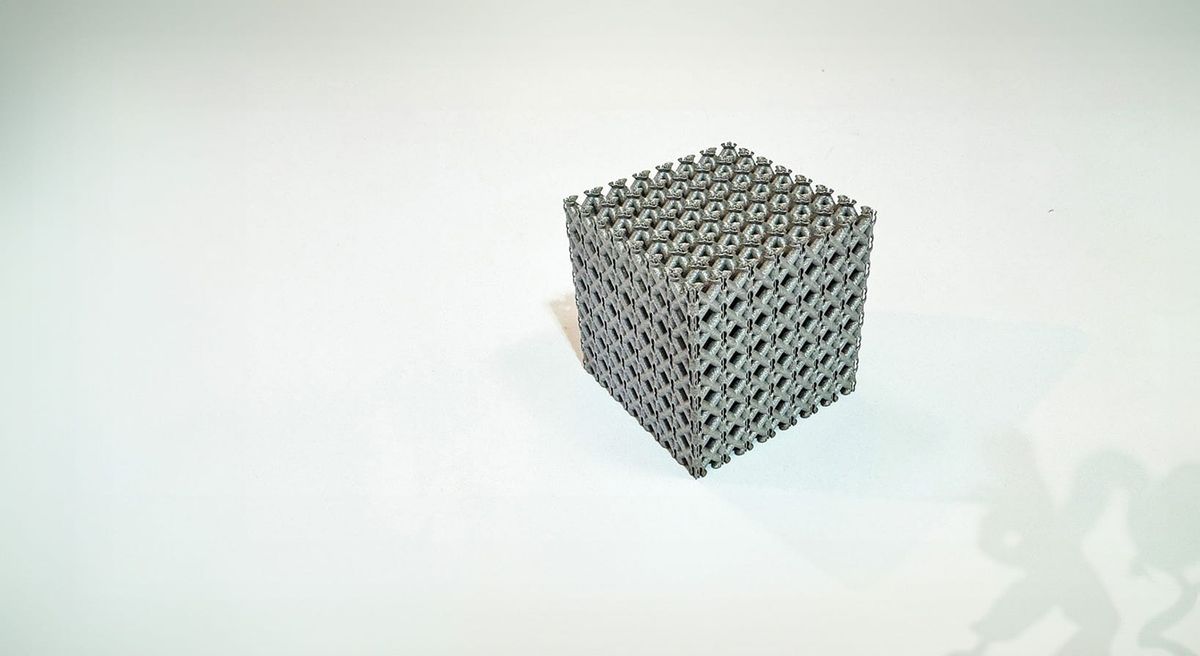 3D printed titanium structure shows supernatural strength