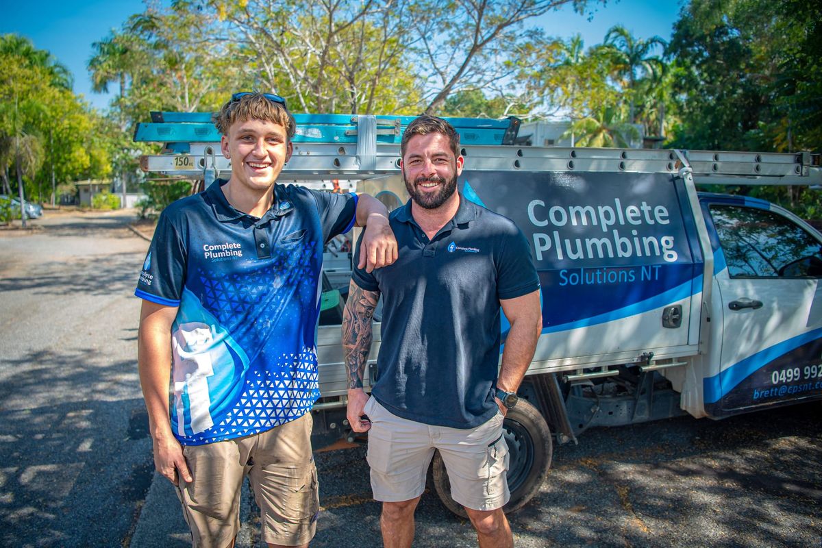 Keeping it in the family: Father-son duo’s TAFE plumbing legacy